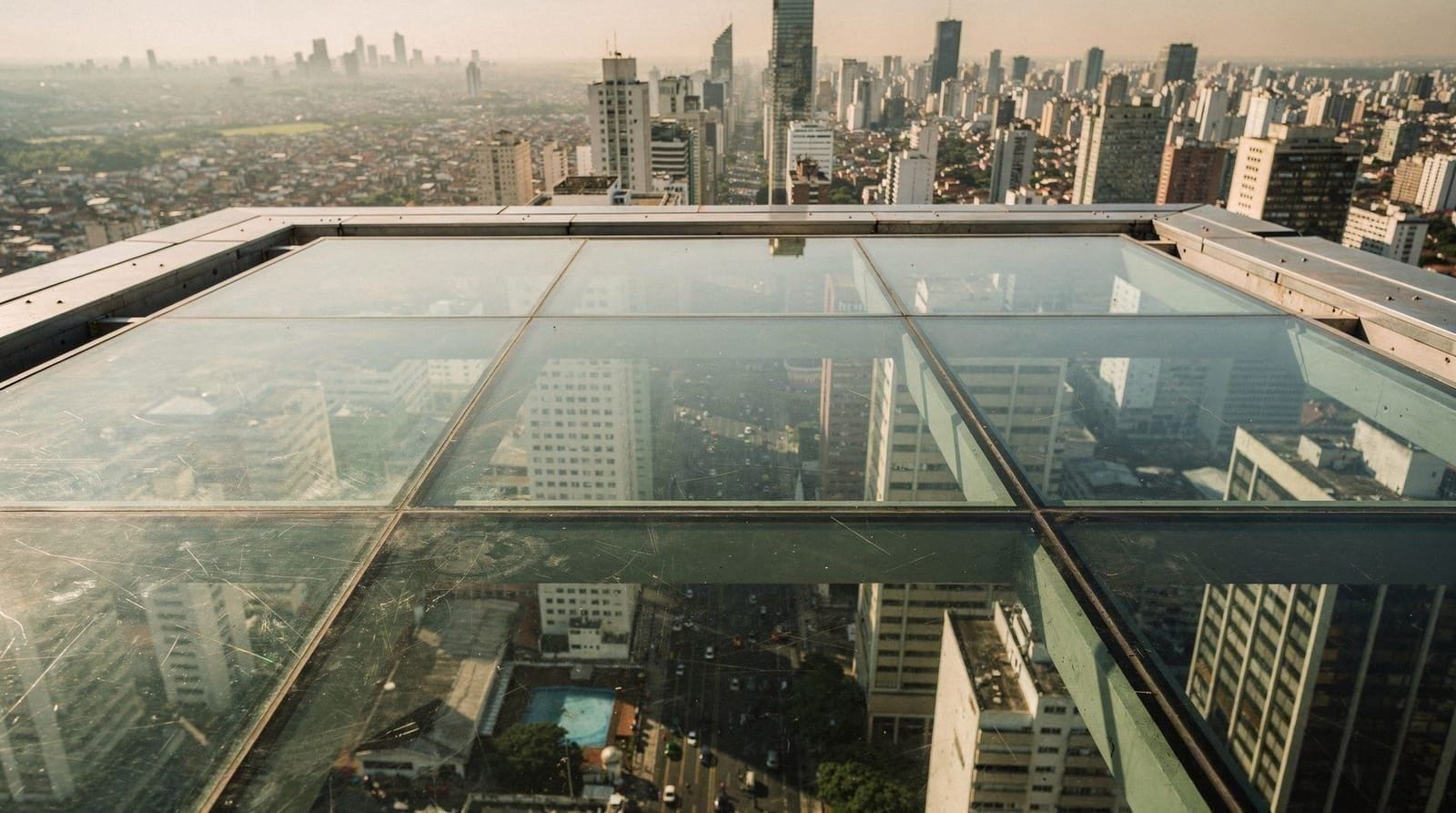 La plateforme de verre du Sampa Sky